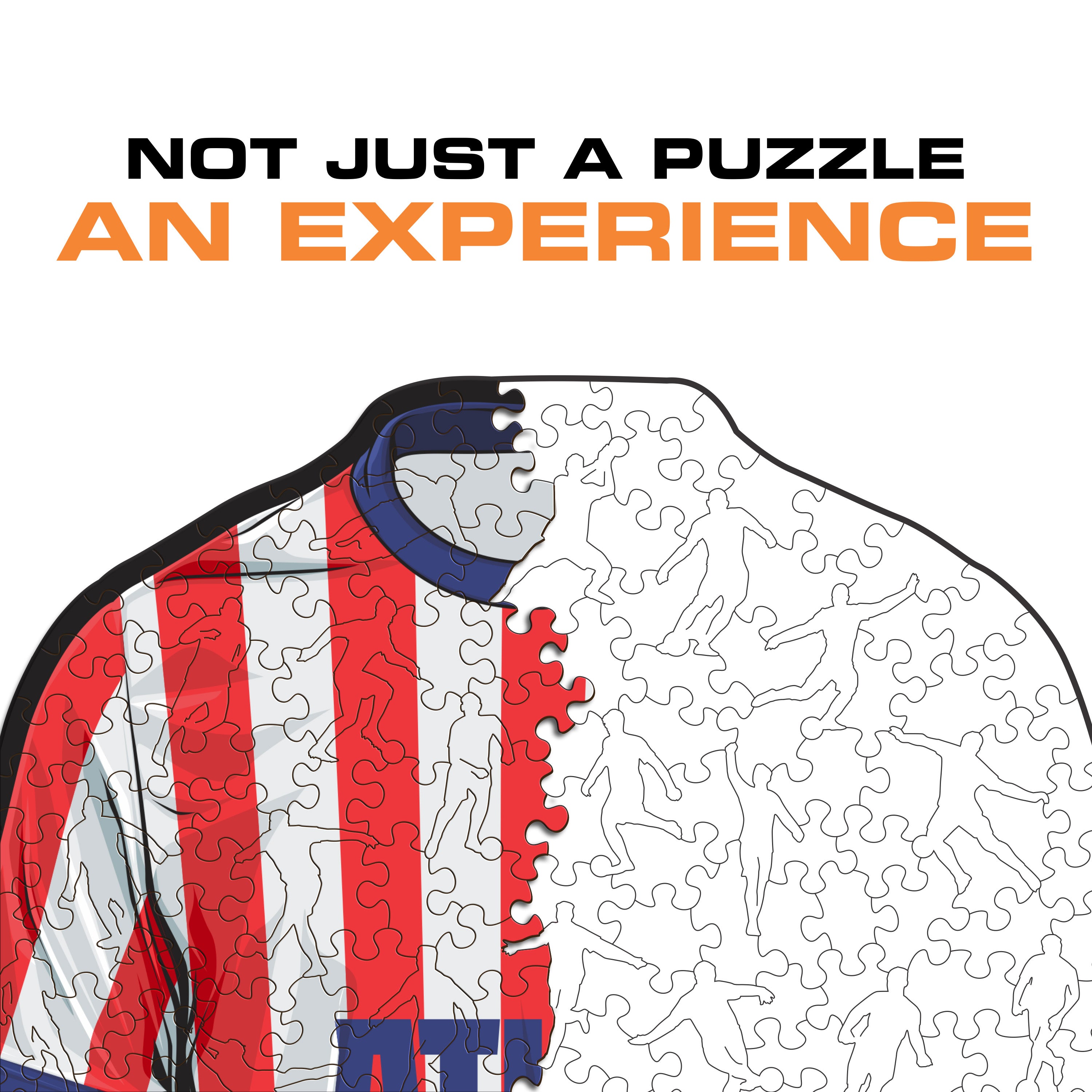 Atlético de Madrid® Jersey - Wooden Puzzle