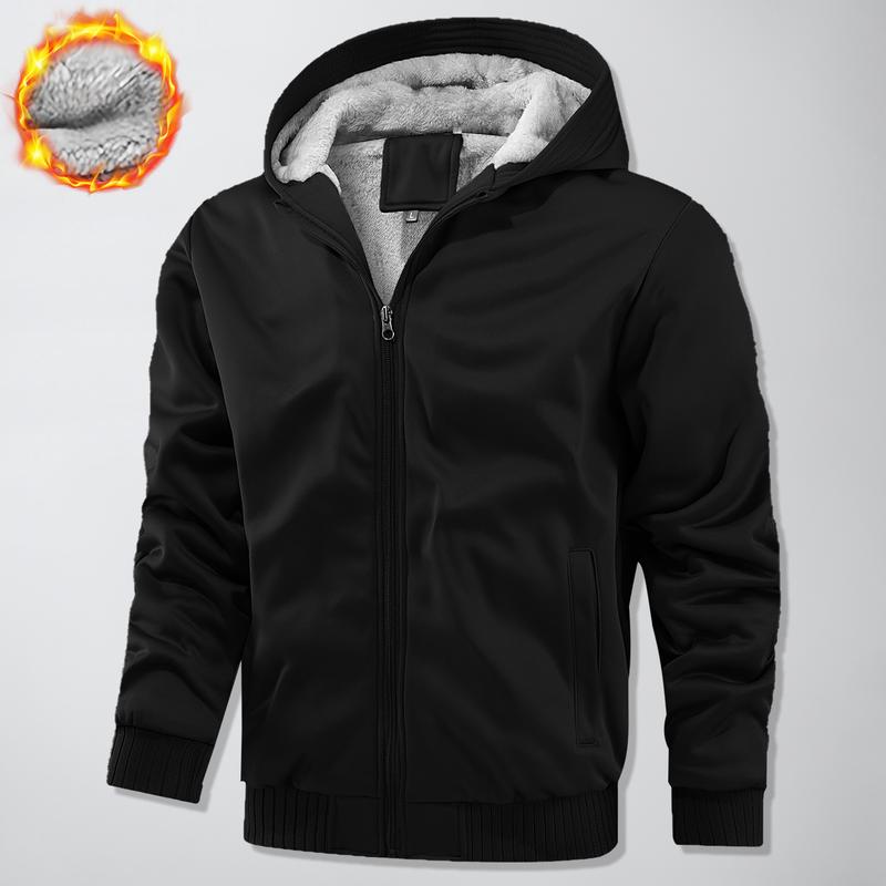 Men’s Thick Fleece Lined Hoodie Jacket