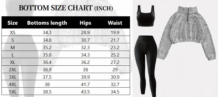 Women's Fleece Lined Sweatshirt Set