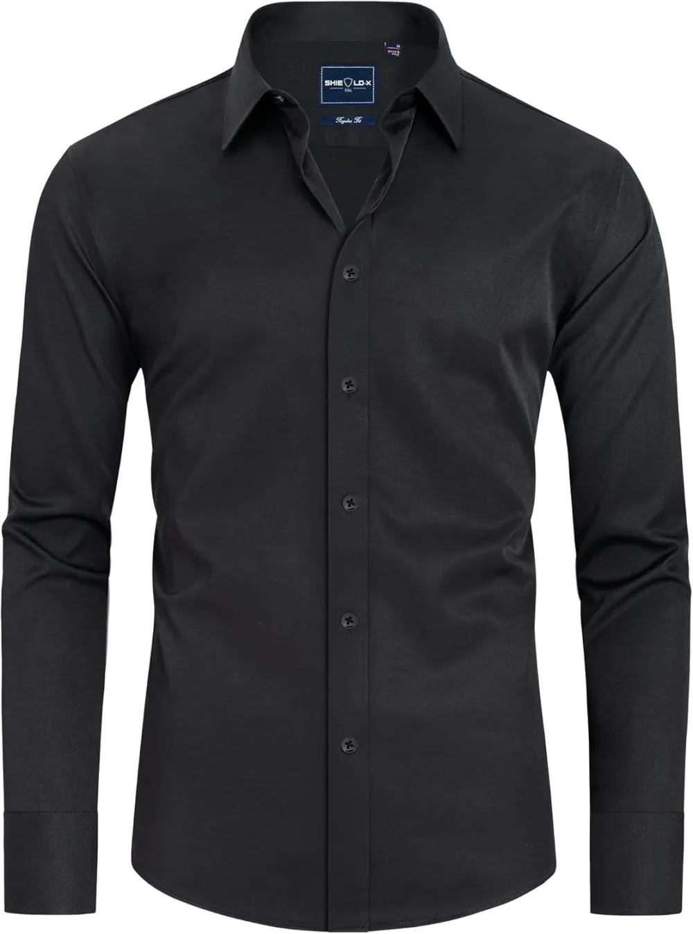 Stain Sheild Dress Shirts for Men Slim Fit Mens Dress Shirts Long Sleeve Button Down Shirt Men Shirts