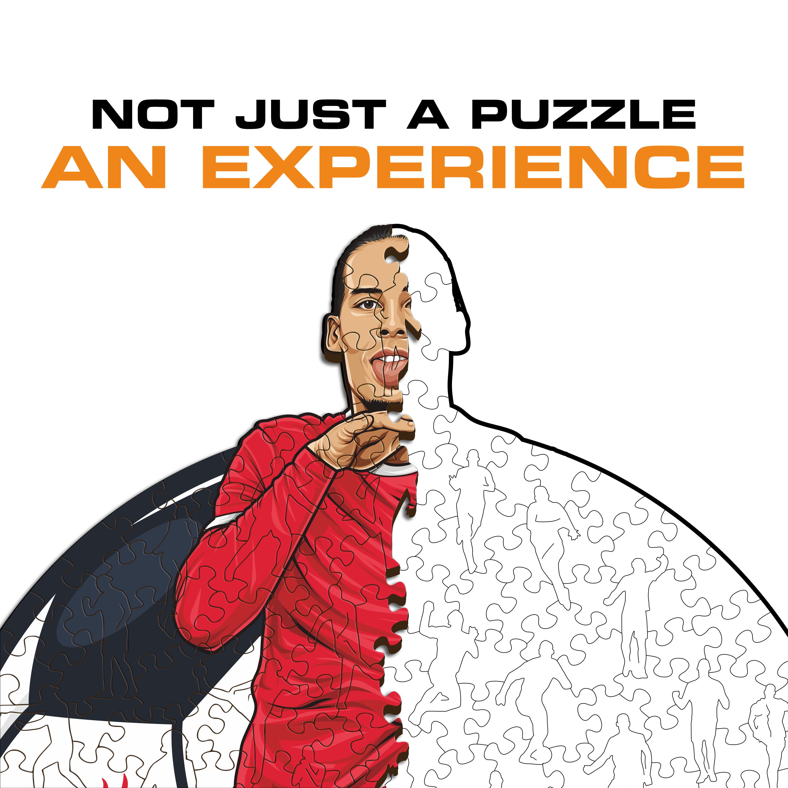 Virgil van Dijk - Wooden Puzzle