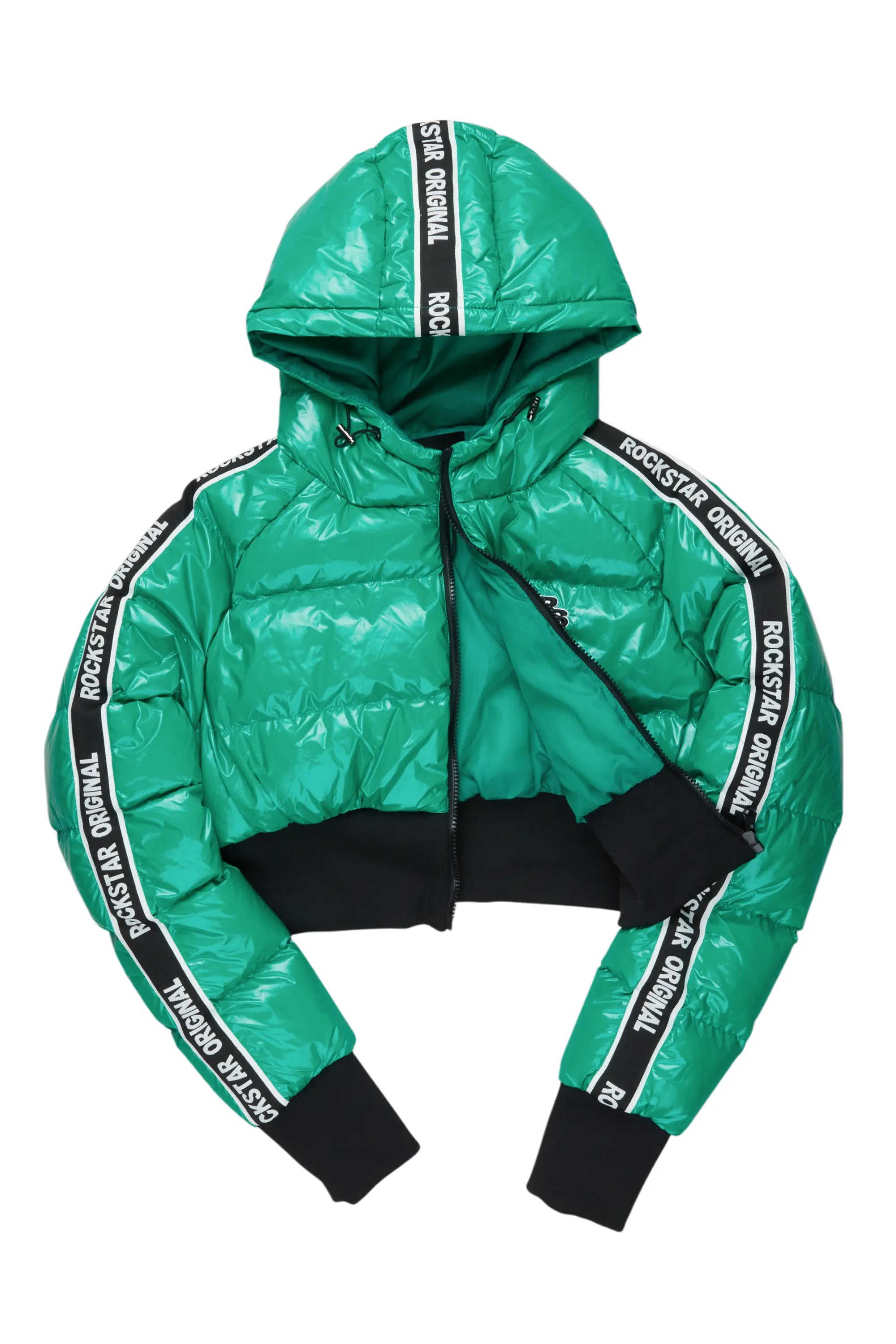 Jackey Green 2.0 Crop Puffer Jacket