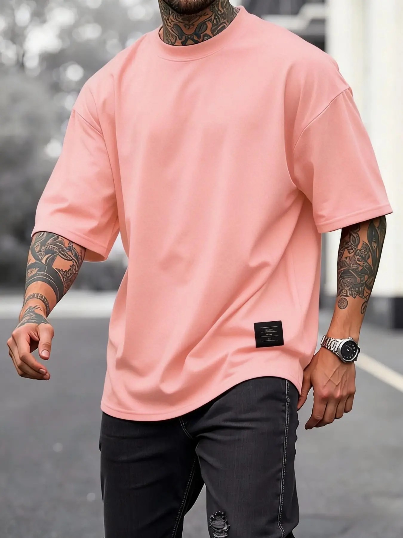 Men’s Ultra-Comfort Daily Essential Oversized Tee