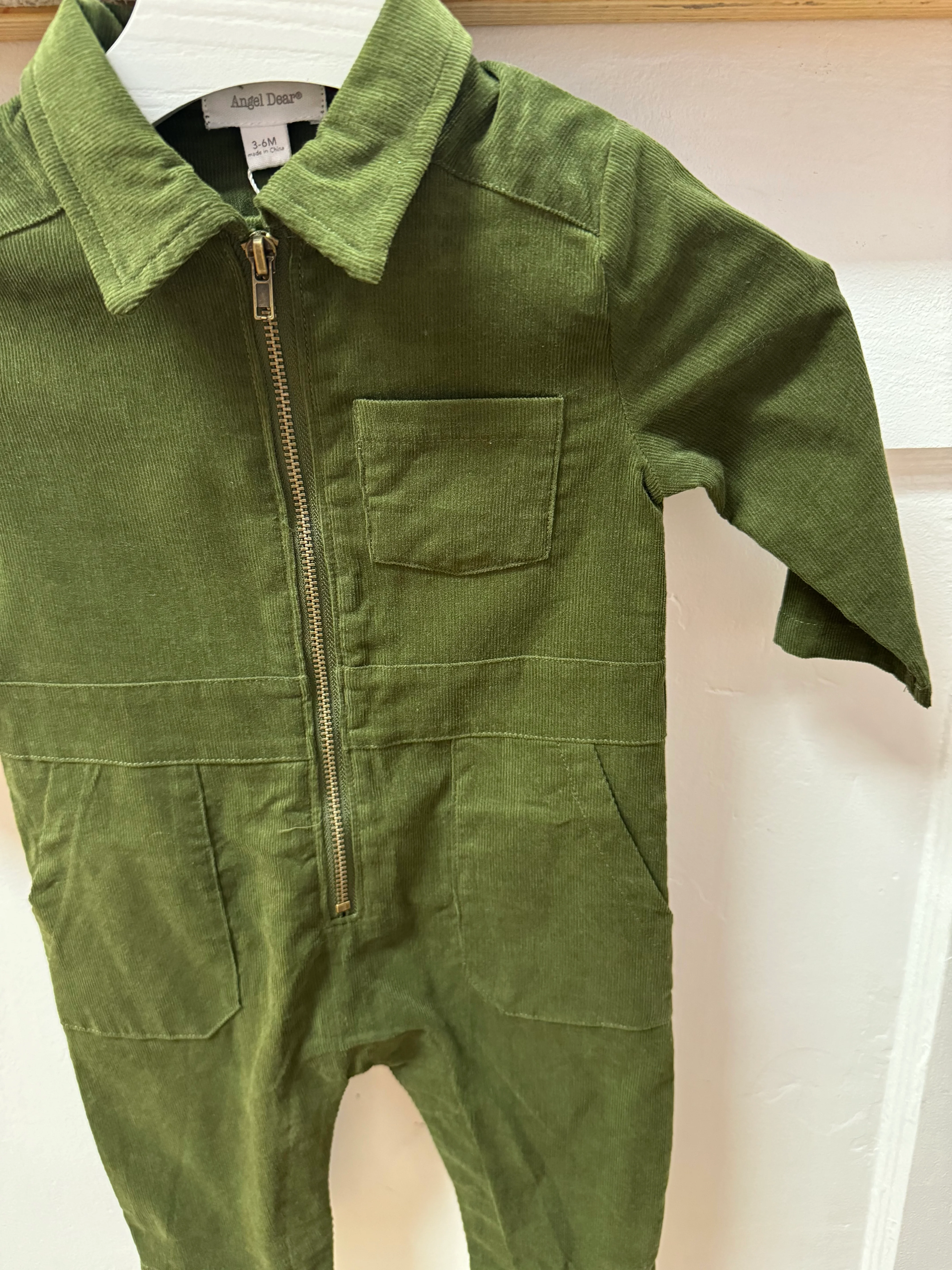 Retro Jumpsuit- Evergreen