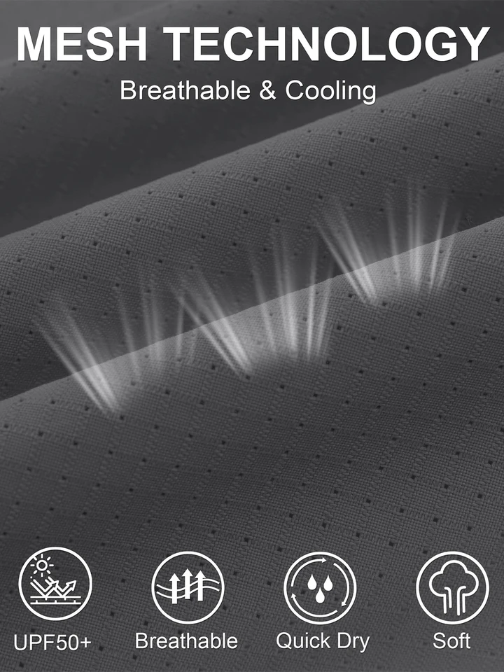 MAGCOMSEN UV Block Fishing Shirts Mens Short Sleeve UPF 50+ Sun Protection Button Shirt Quick Dry Breathable Shirt Hiking Safari