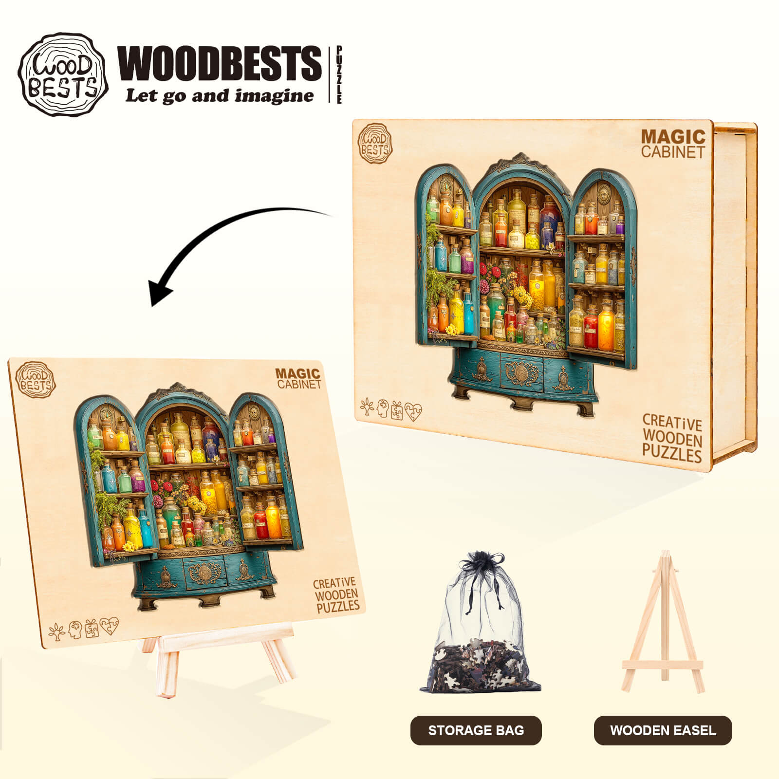 Magic Cabinet Wooden Jigsaw Puzzle