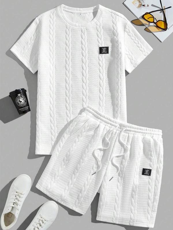 ⭐Men’s Casual T-Shirt & Drawstring Shorts Set (Regular Fit)