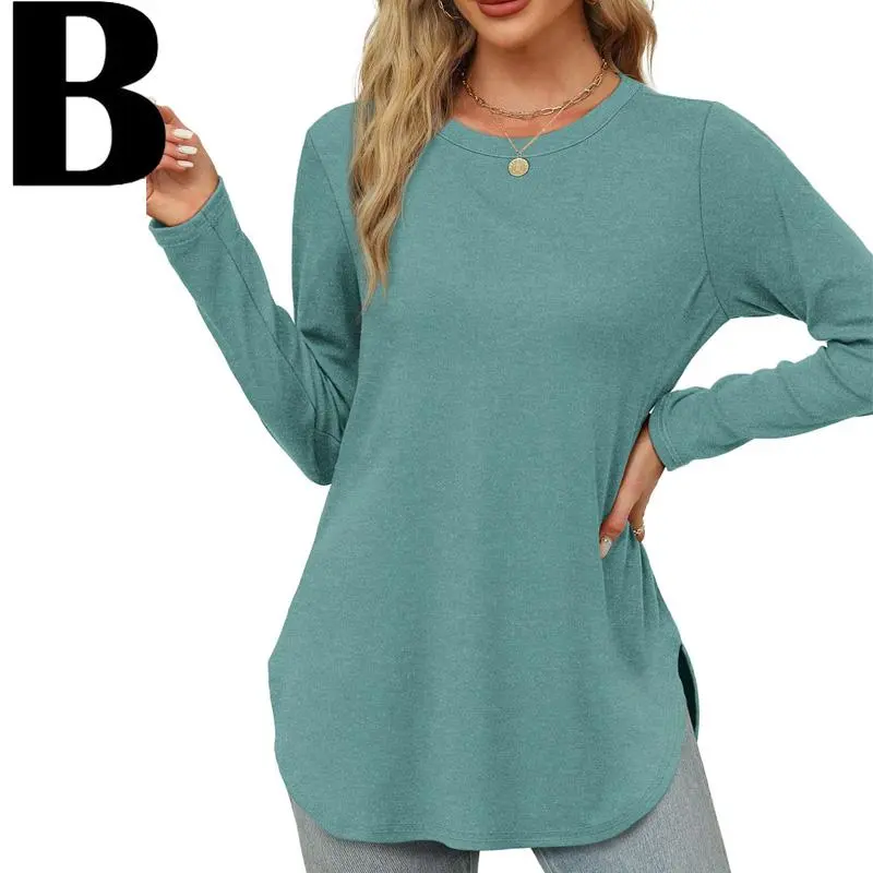 Womens Tunic Tops to Wear with Leggings Long Sleeve Thumb Hole Shirts