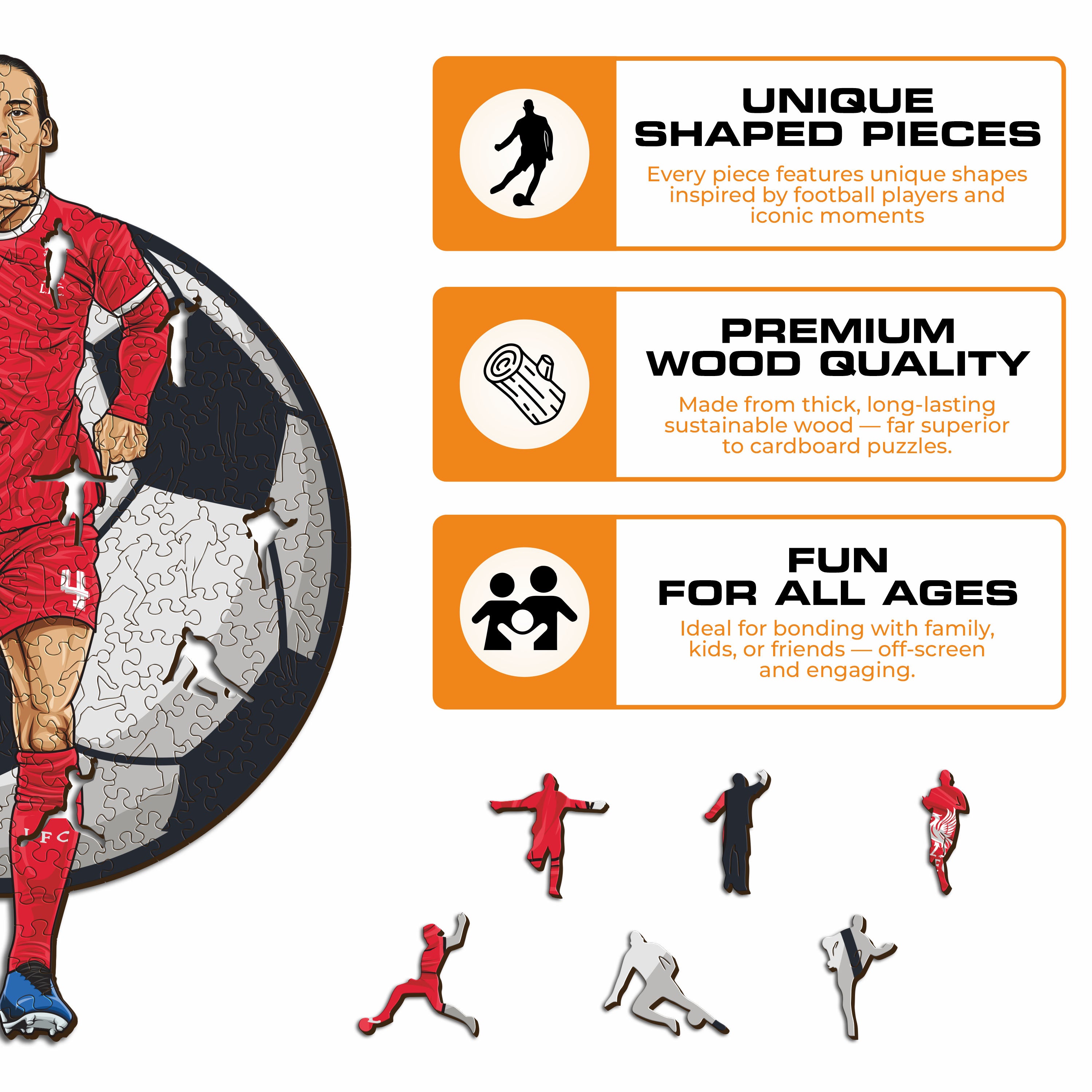Virgil van Dijk - Wooden Puzzle