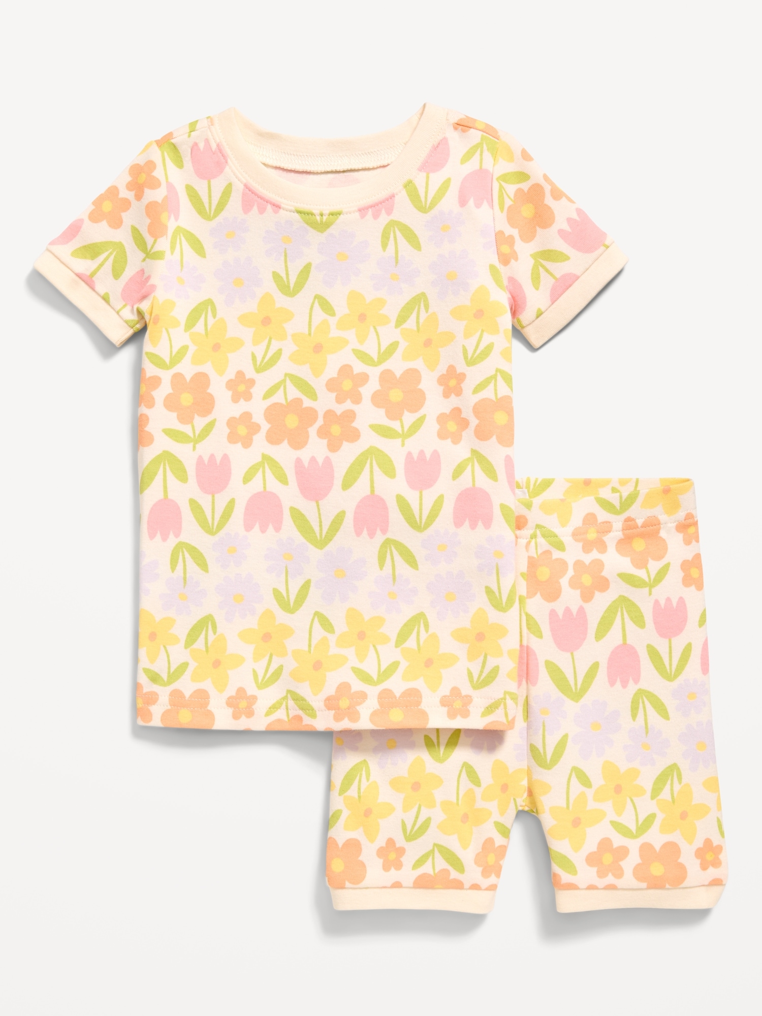 Printed Snug-Fit Pajama Set for Toddler & Baby