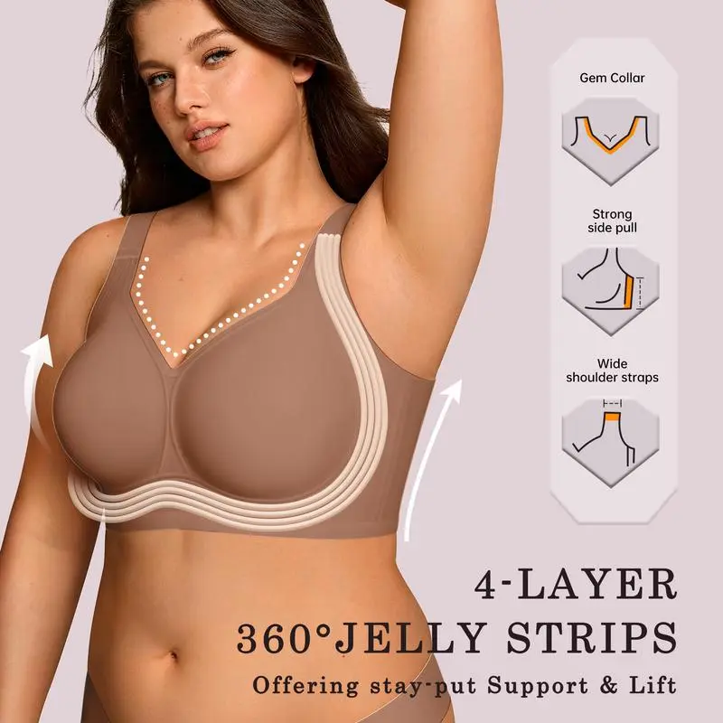 ⏱️Limited-time discount!Full Coverage Wireless Bra - Wire-Free Comfort