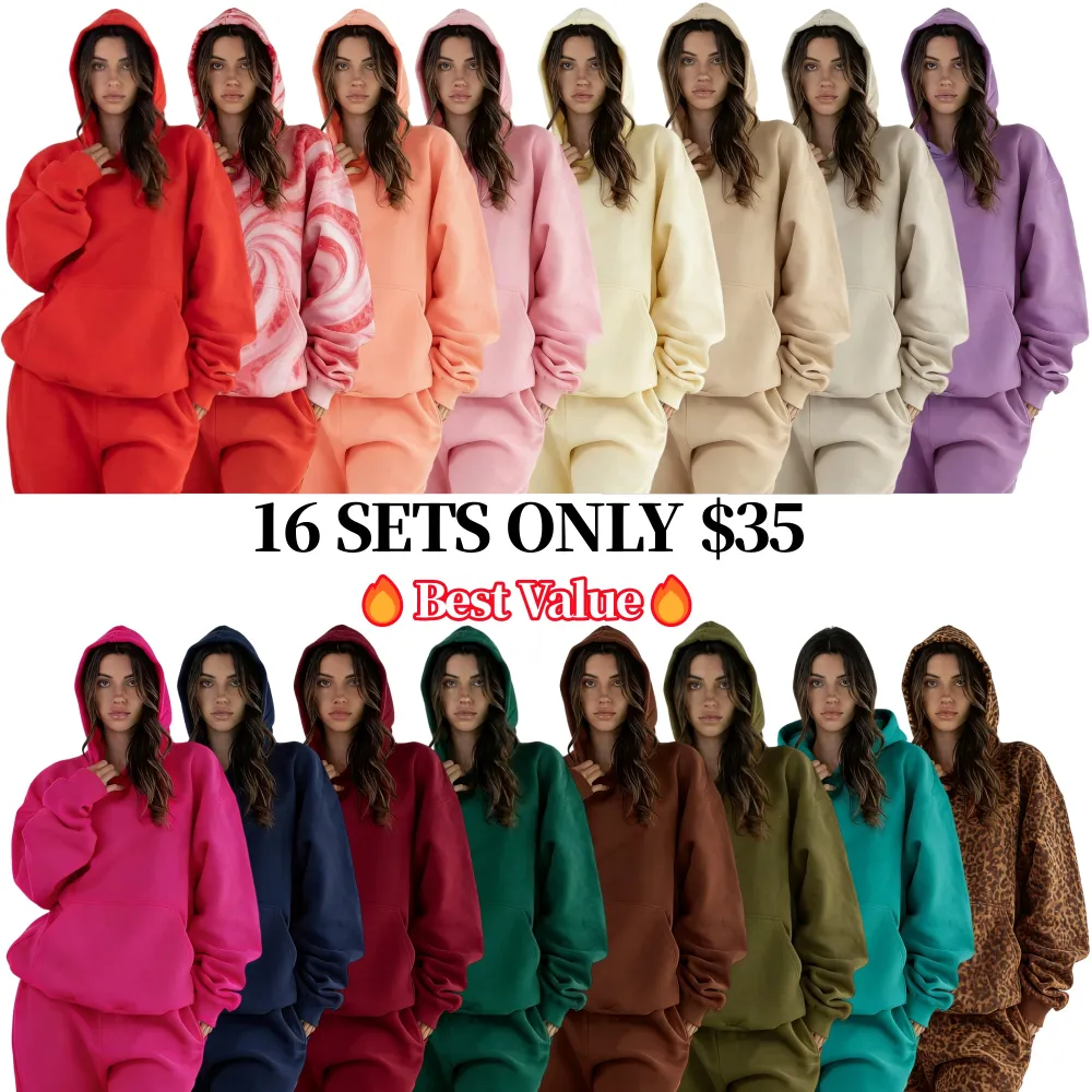 Women's Oversized Hoodie & Jogger Two-Piece Set