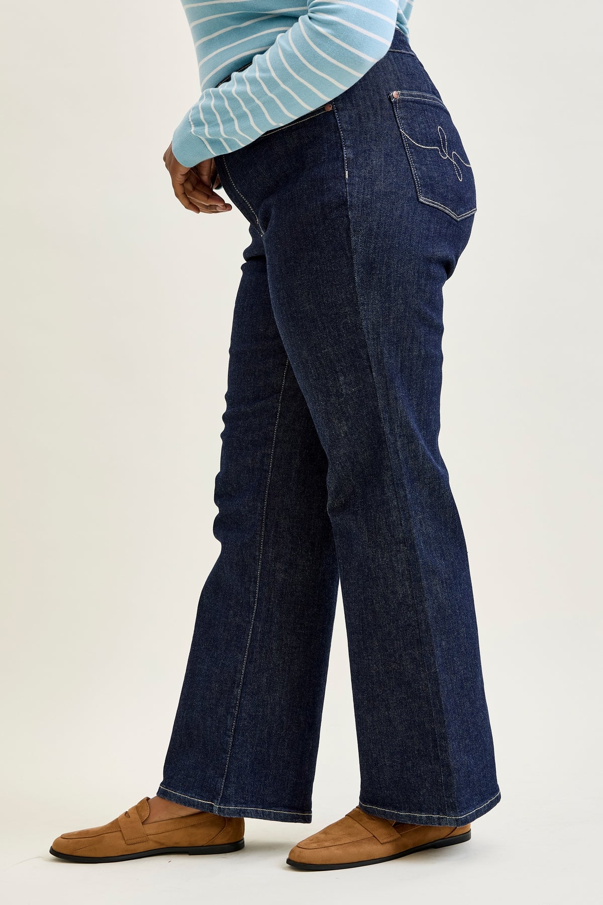 Eliana Rinse Geometric Wide Leg - PLUS