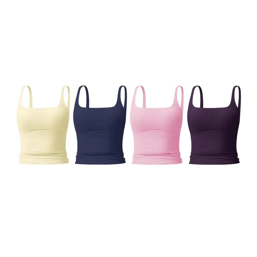 Women's Solid Color Sports Tank Top