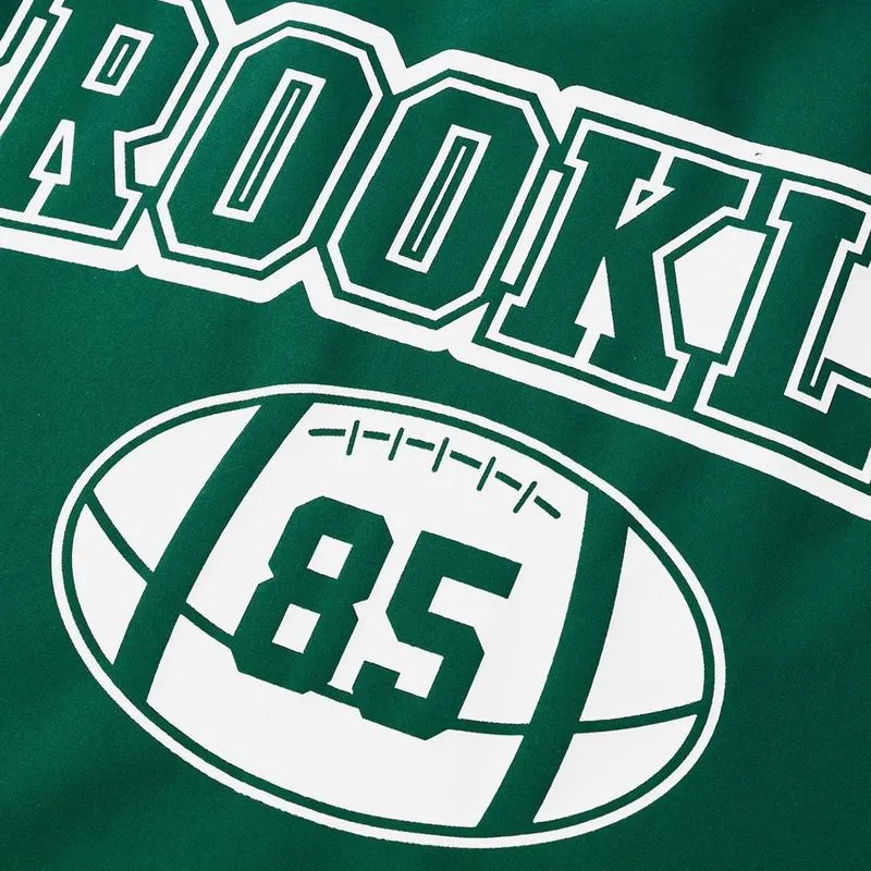 Letter Print Sports Jacket, Men's Casual Jacket, Fashionable College Baseball Apparel