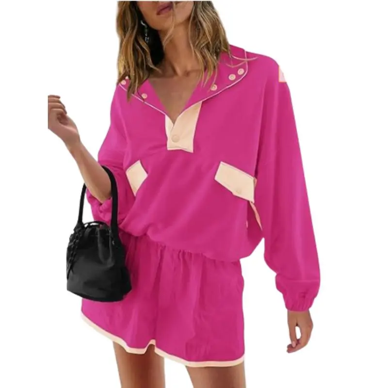 Women's Two Piece Short Sets Summer Lounge Sweatsuits(Just $3 a set!)