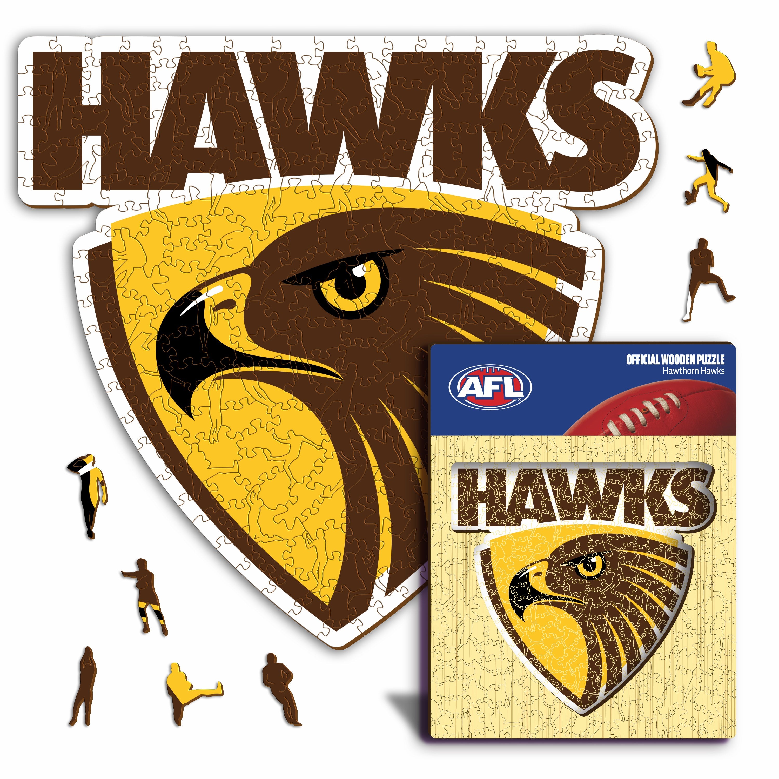 Hawthorn Hawks FC Logo - Wooden Puzzle
