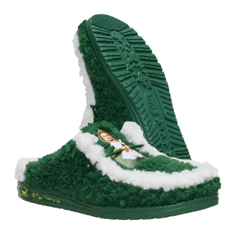 Wally Slipper Buddy The Elf - Pine Green/Winter Green