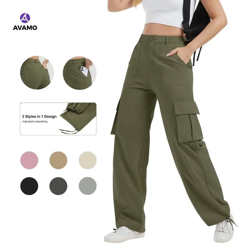 Stretchy Womens Cargo Pants thick thigh pants work outfits women Wide Leg Sweatpants Baggy