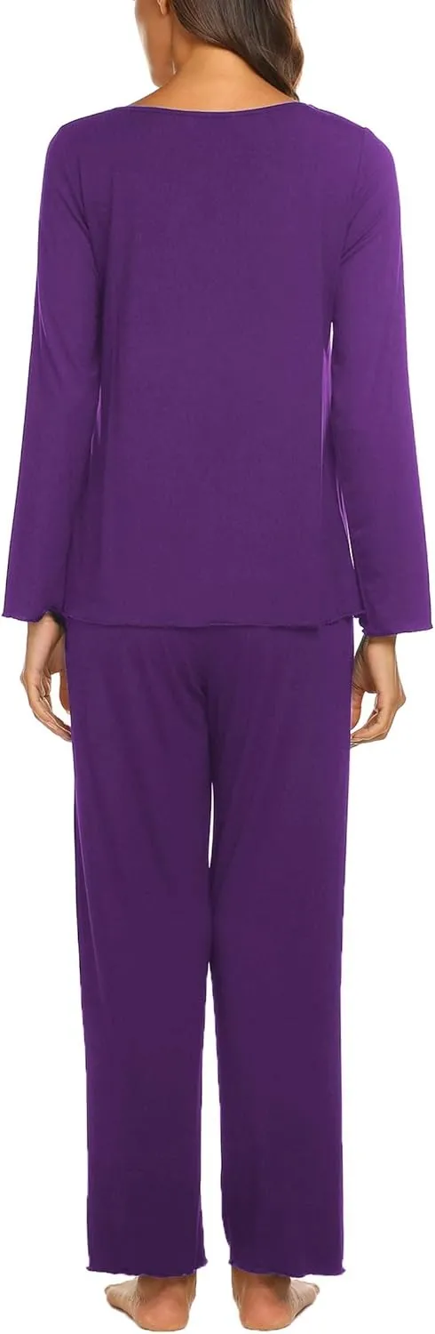 Womens Pajama Sets 2 Piece Lounge Set Fall Winter Pajamas