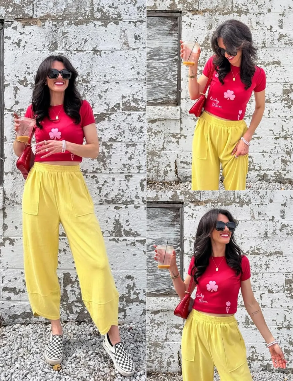 Women's Wide Leg Harem Pants Casual Palazzo Pants with Pockets High Waist Relaxed Fit