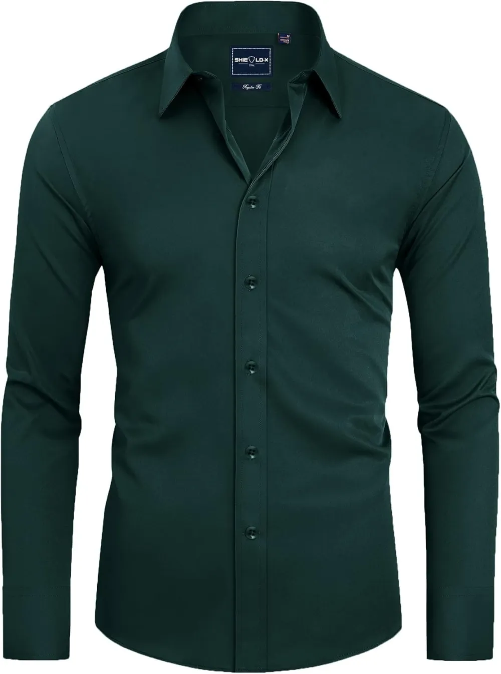 Stain Sheild Dress Shirts for Men Slim Fit Mens Dress Shirts Long Sleeve Button Down Shirt Men Shirts