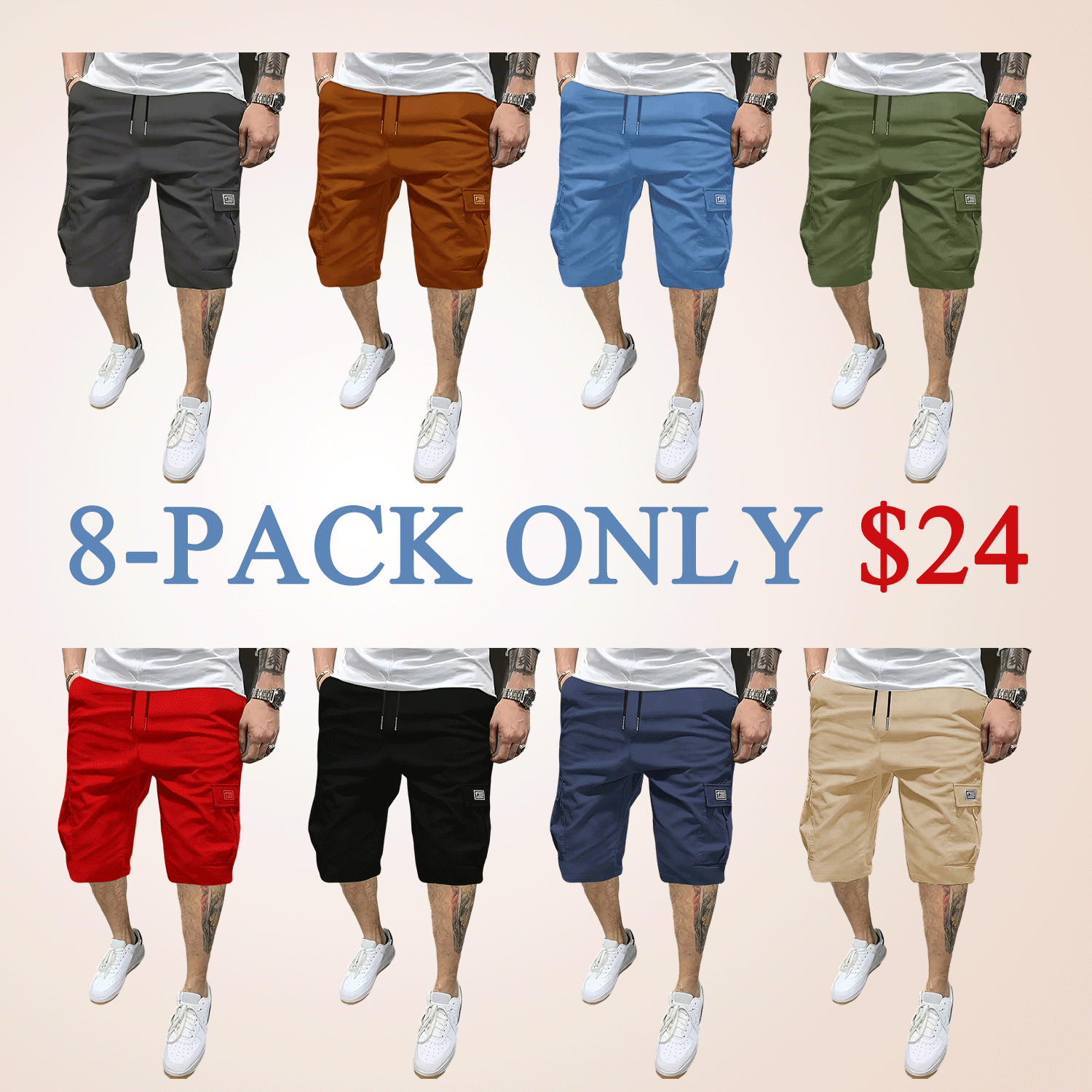 🩳 🩳 Men's Casual Summer Shorts – Slanted Pocket Everyday Comfort