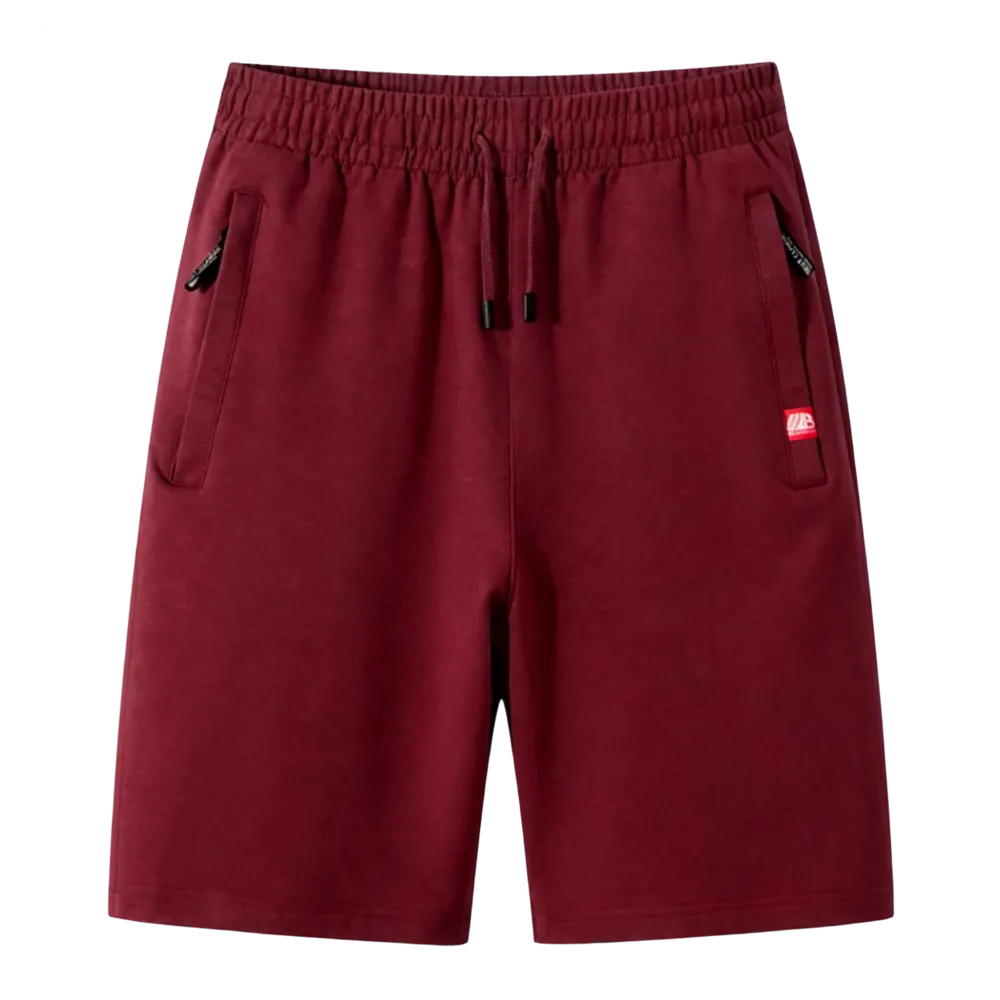 Men’s casual athletic shorts, available in four colors, made from breathable fabric with a zipper design—perfect for summer beach trips, outings