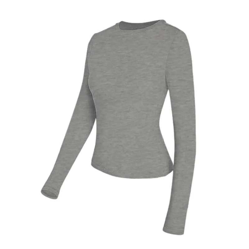 Women's Long Sleeve Shirts Basic Crop Tops