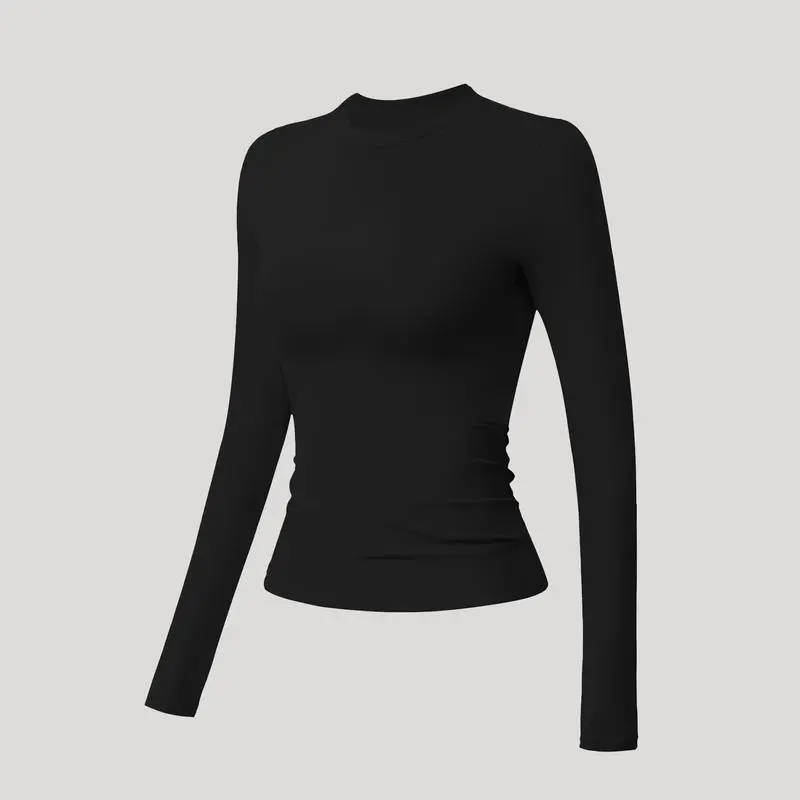 Sports Tee And Long Shirt Round Neck Slim T-shirt