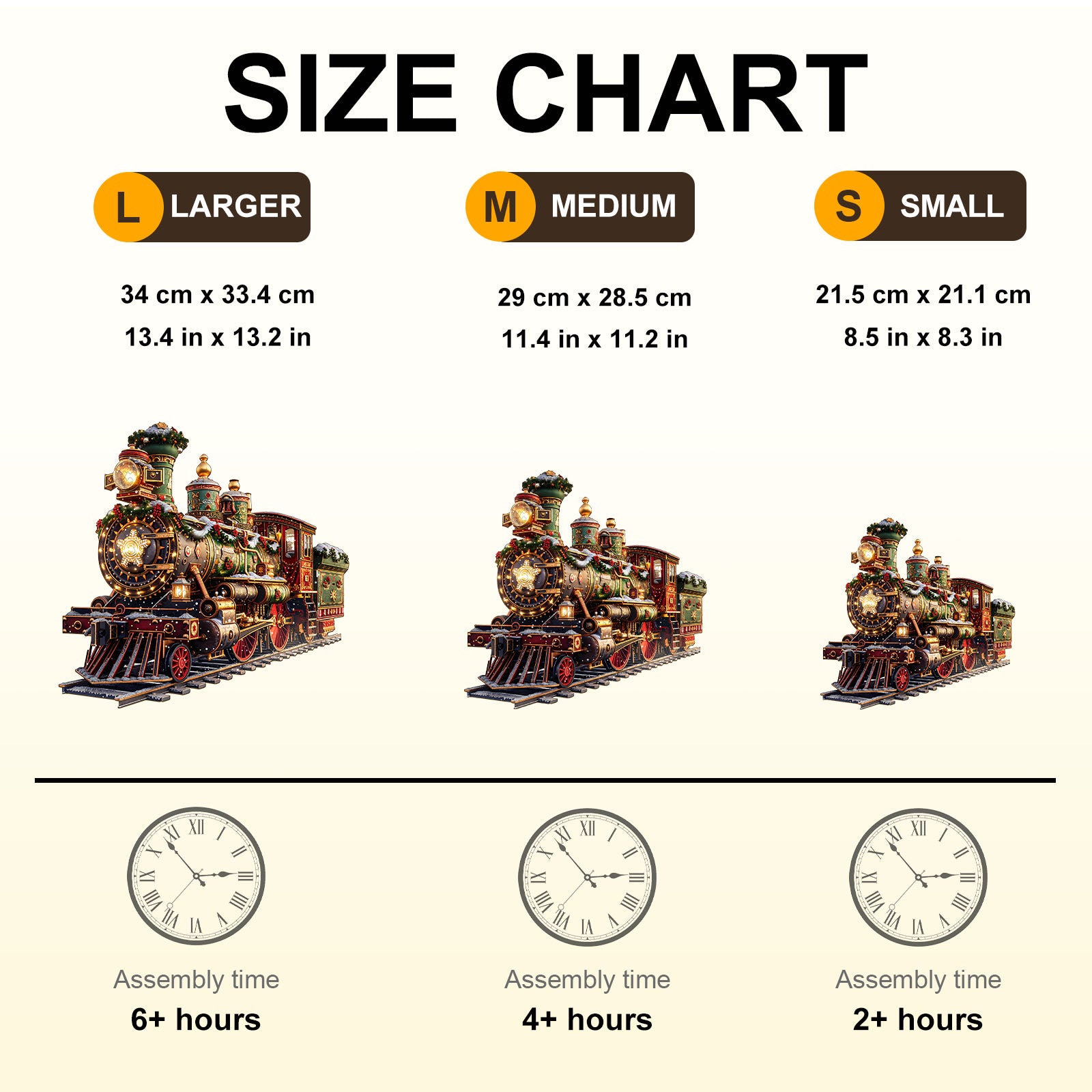 Christmas Mechanical Train-1 Wooden Jigsaw Puzzle