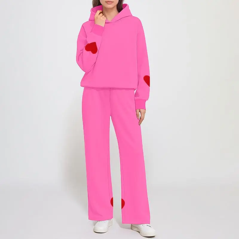 Women’s 2-Piece Lounge Set – Hoodie & Wide Leg Sweatpants