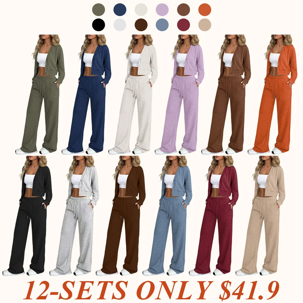Women's Long Sleeve Jacket & Pants Set