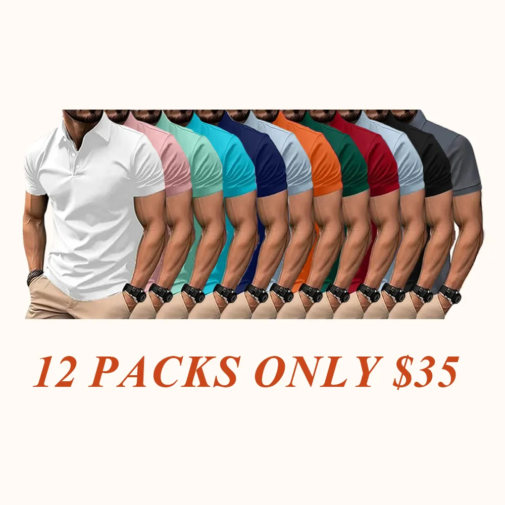 Men's Multi-Color Polos | Short Sleeve, Slim Fit | Casual & Business Wear