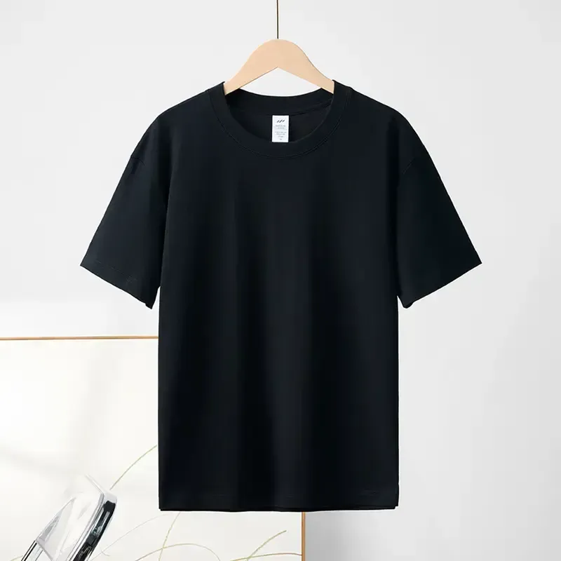 Heavyweight Tshirt 230G 100% Cotton Solid Color Unisex Loose Fit Fade Proof Versatile Everyday Wear