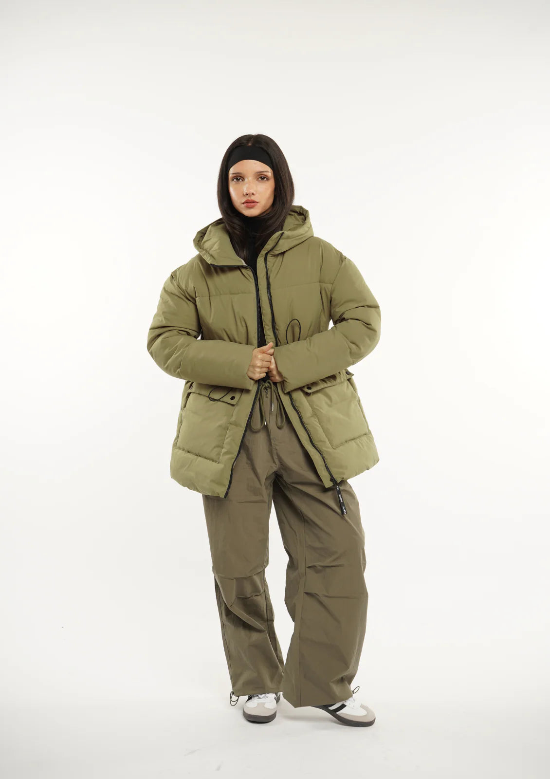 Hooded Puffer Jacket Splashproof