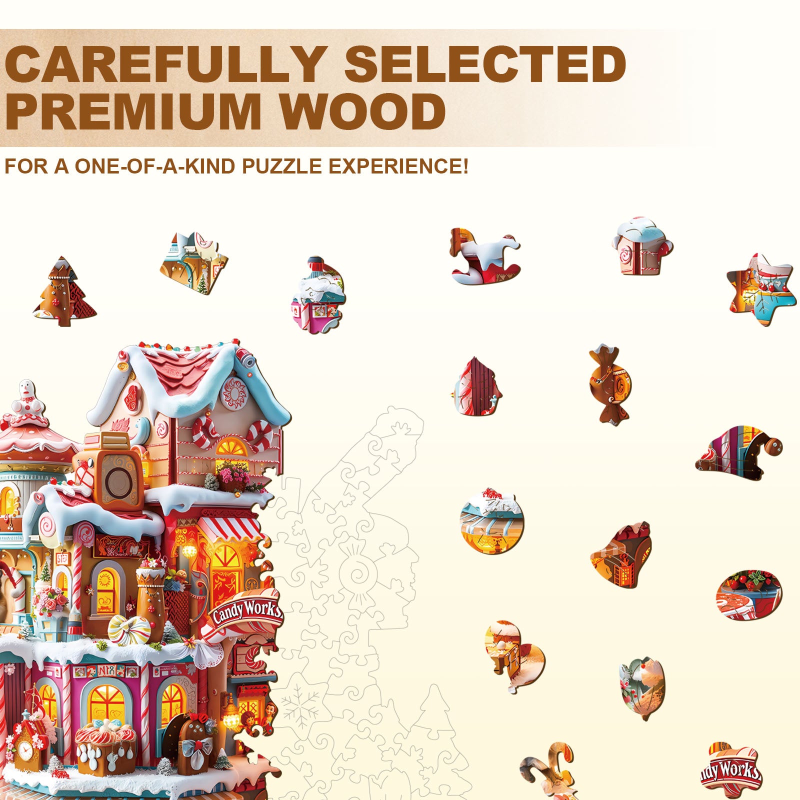 Candy Workshop Wooden Jigsaw Puzzle