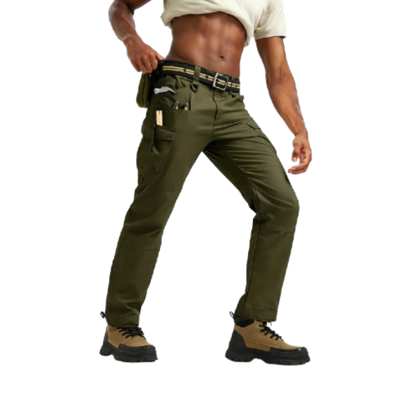 Men's Tactical Cargo Pants — Lightweight, Multi-Pocket, Water-Repellent, Ripstop (10 Pockets)