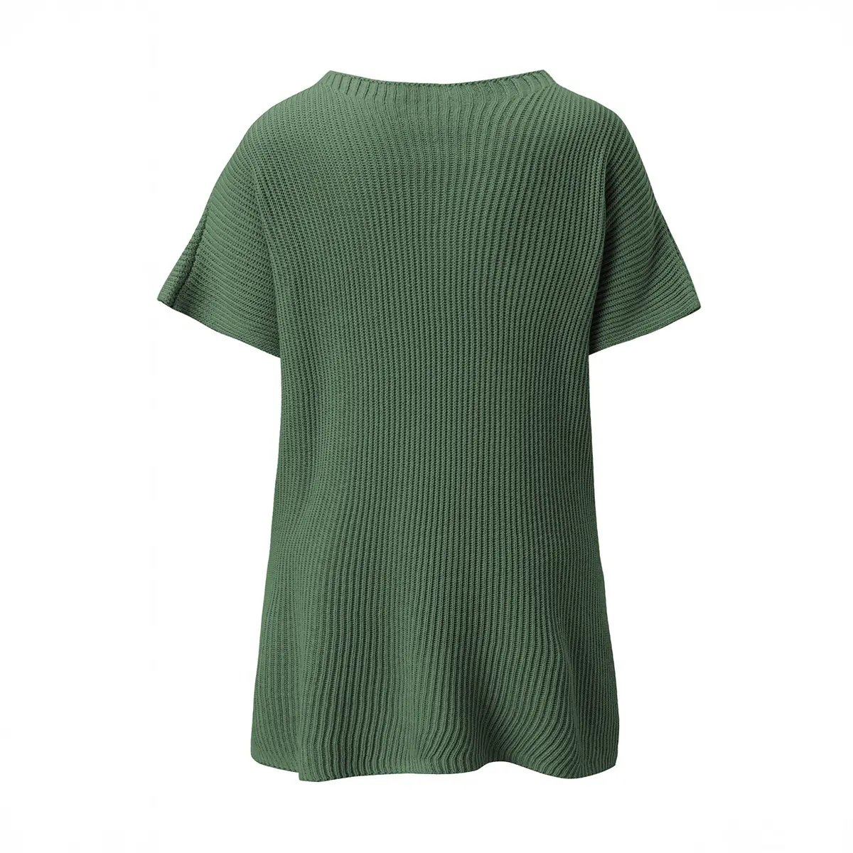 Women’s Short Sleeve Knit Sweater Top (Loose Fit, Soft & Breathable)