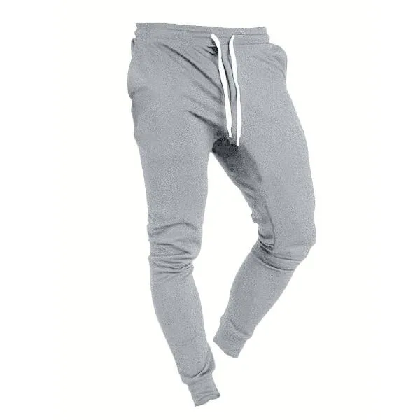 Men's athletic jogger pants with multiple colors and side stripes