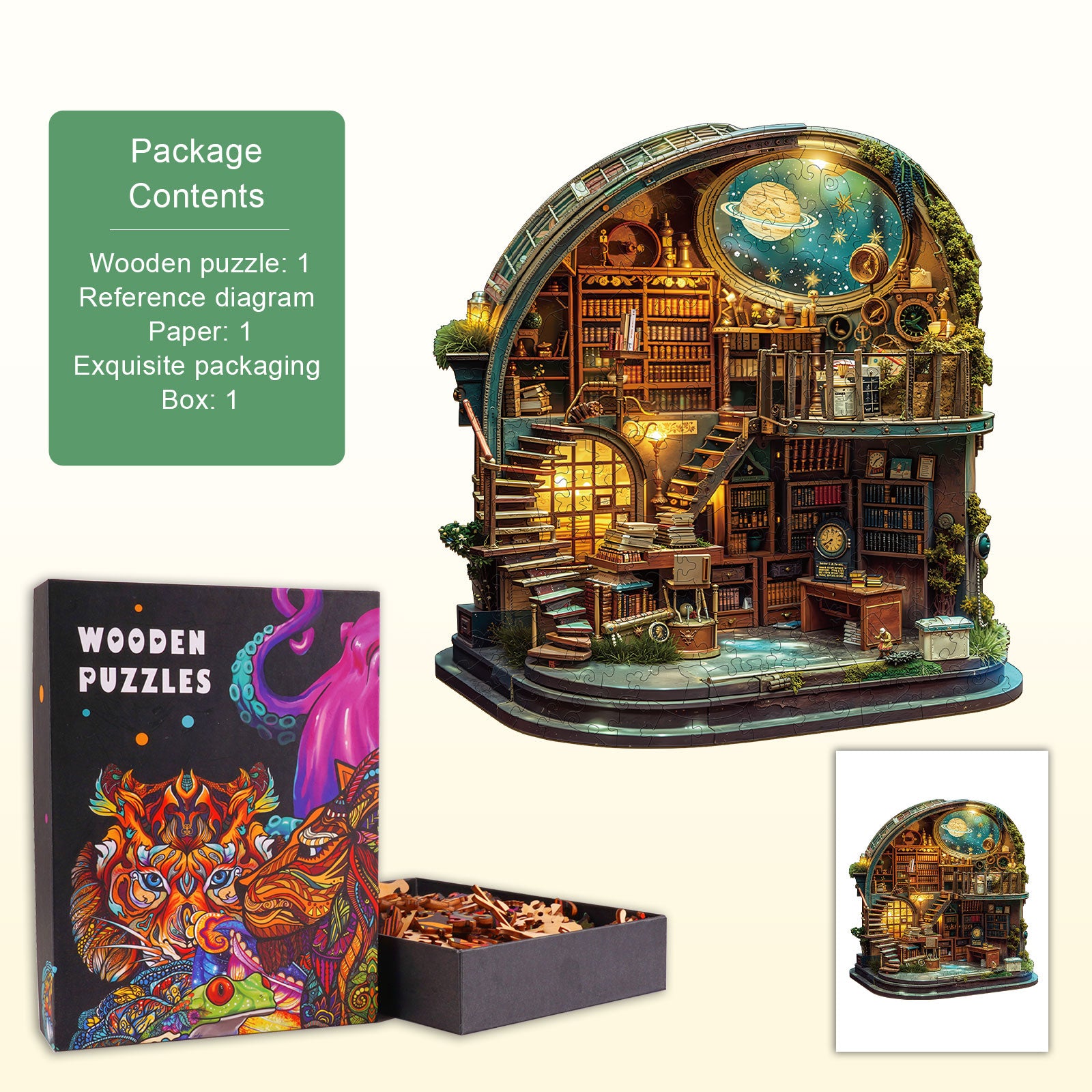 Astral Atelier Wooden Jigsaw Puzzle