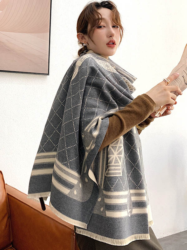 Original Warm Print Shawl&Scarf