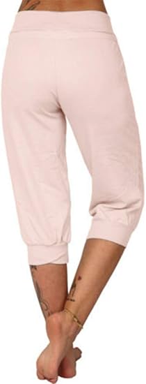 Women's Plain Drawstring Waist Capris Pants, Casual Pocket Trousers for Daily Wear
