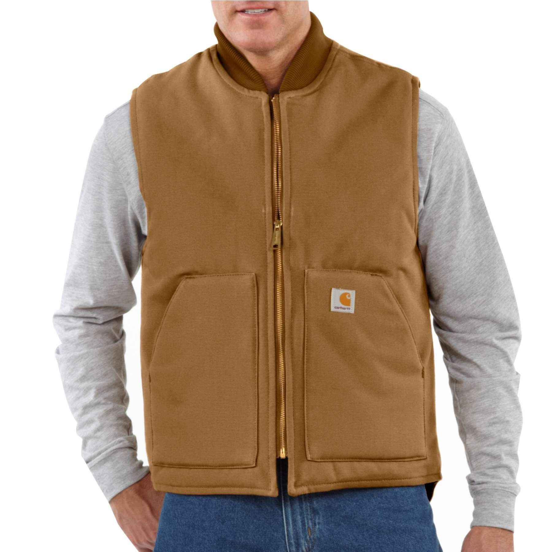 CHT Relaxed Fit Firm Duck Insulated Rib Collar Gilet Vest V01