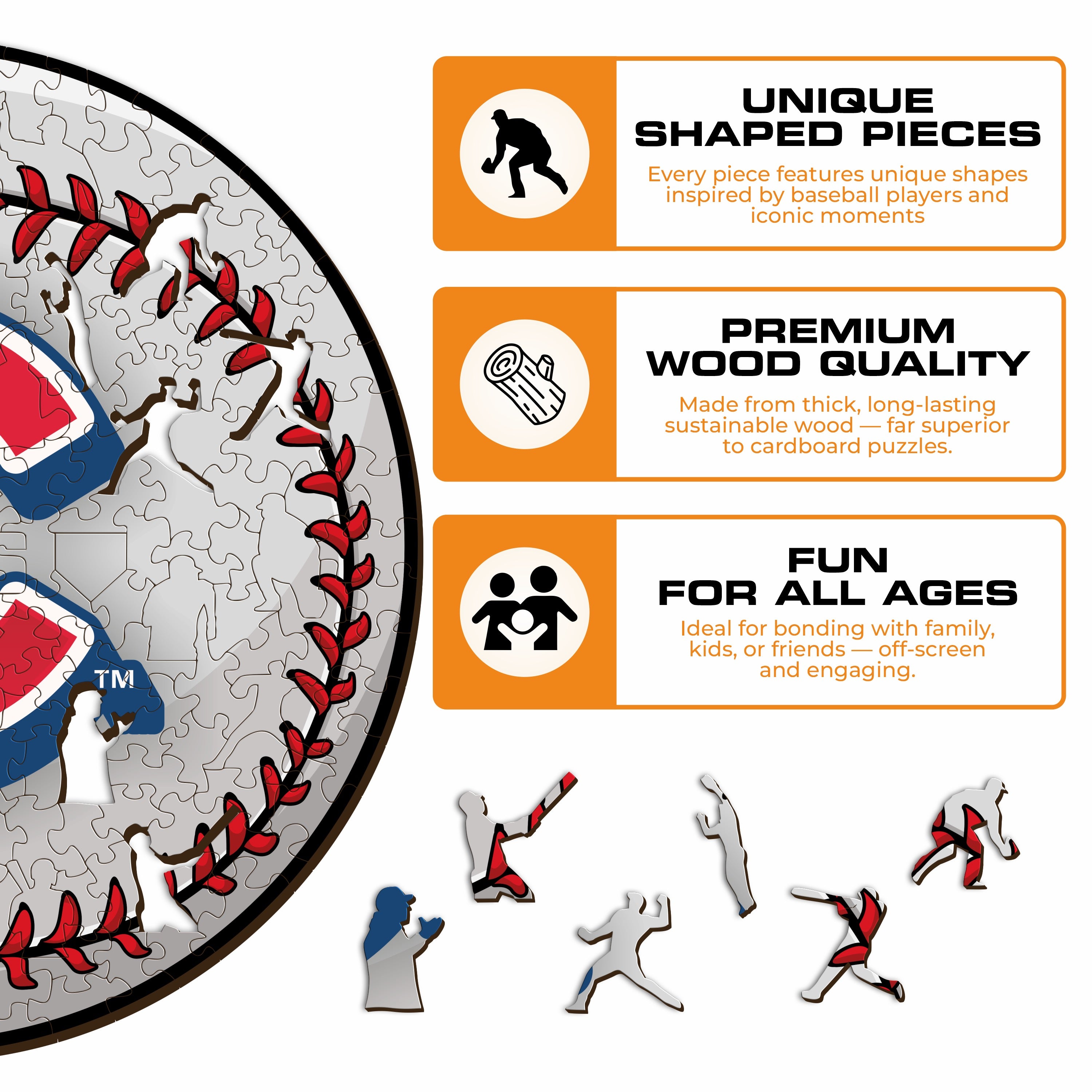 Chicago Cubs™ - Wooden Puzzle