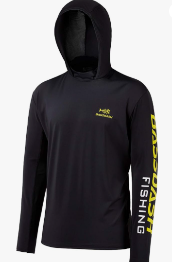 UPF 50+ Men’s UV Sun Protection Long Sleeve Fishing Hoodie