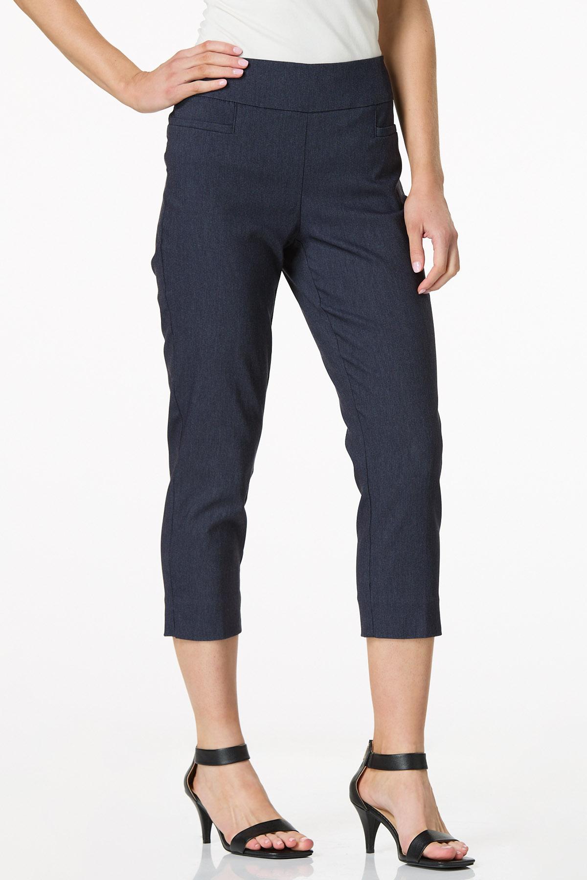 Cropped Dressy Denim Pants