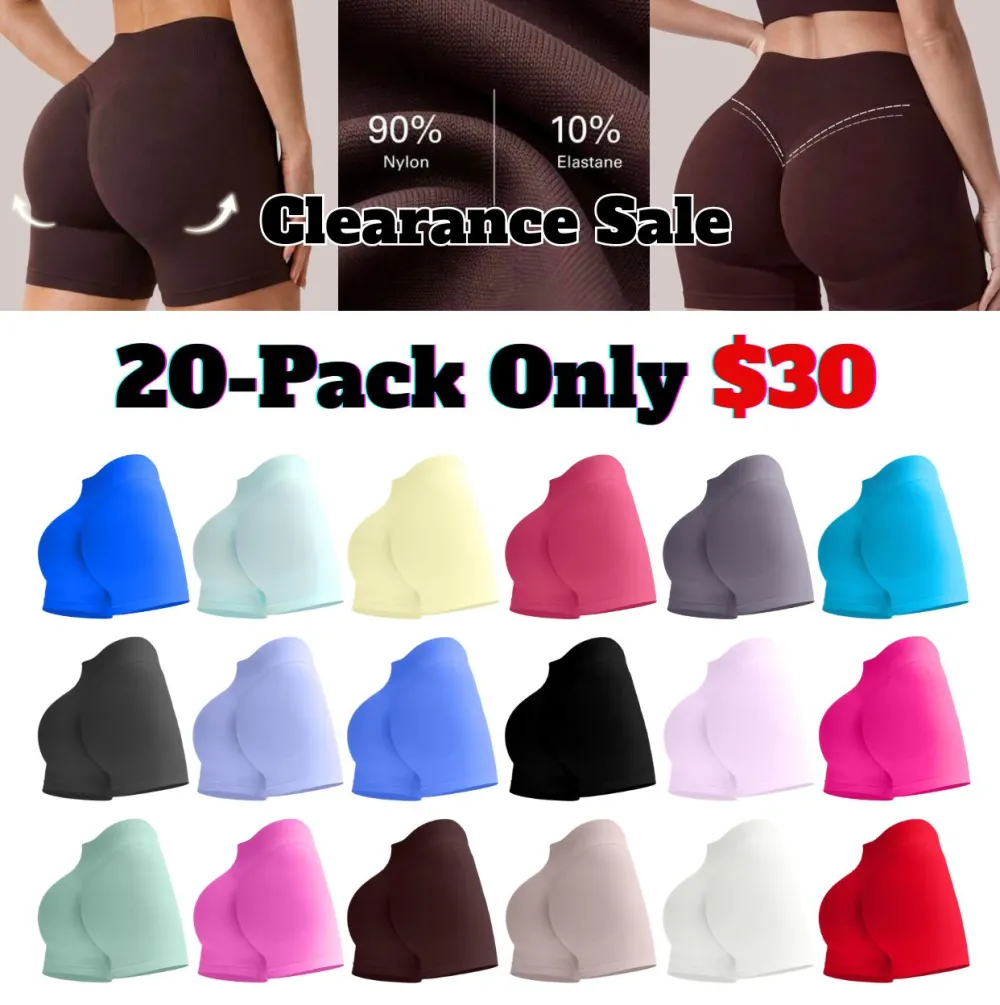 💝Last Day Promotion! 💥Women Shorts High Waistband Butt Lifting