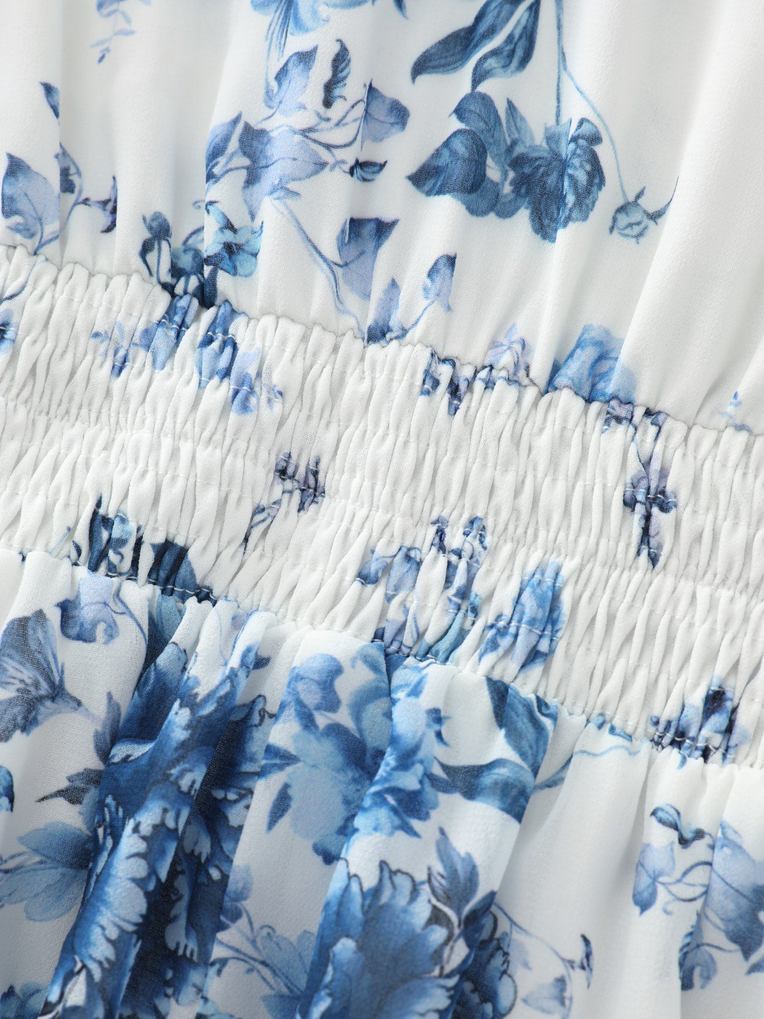 Floral Elegance Tiered V-Neck Maxi Dress