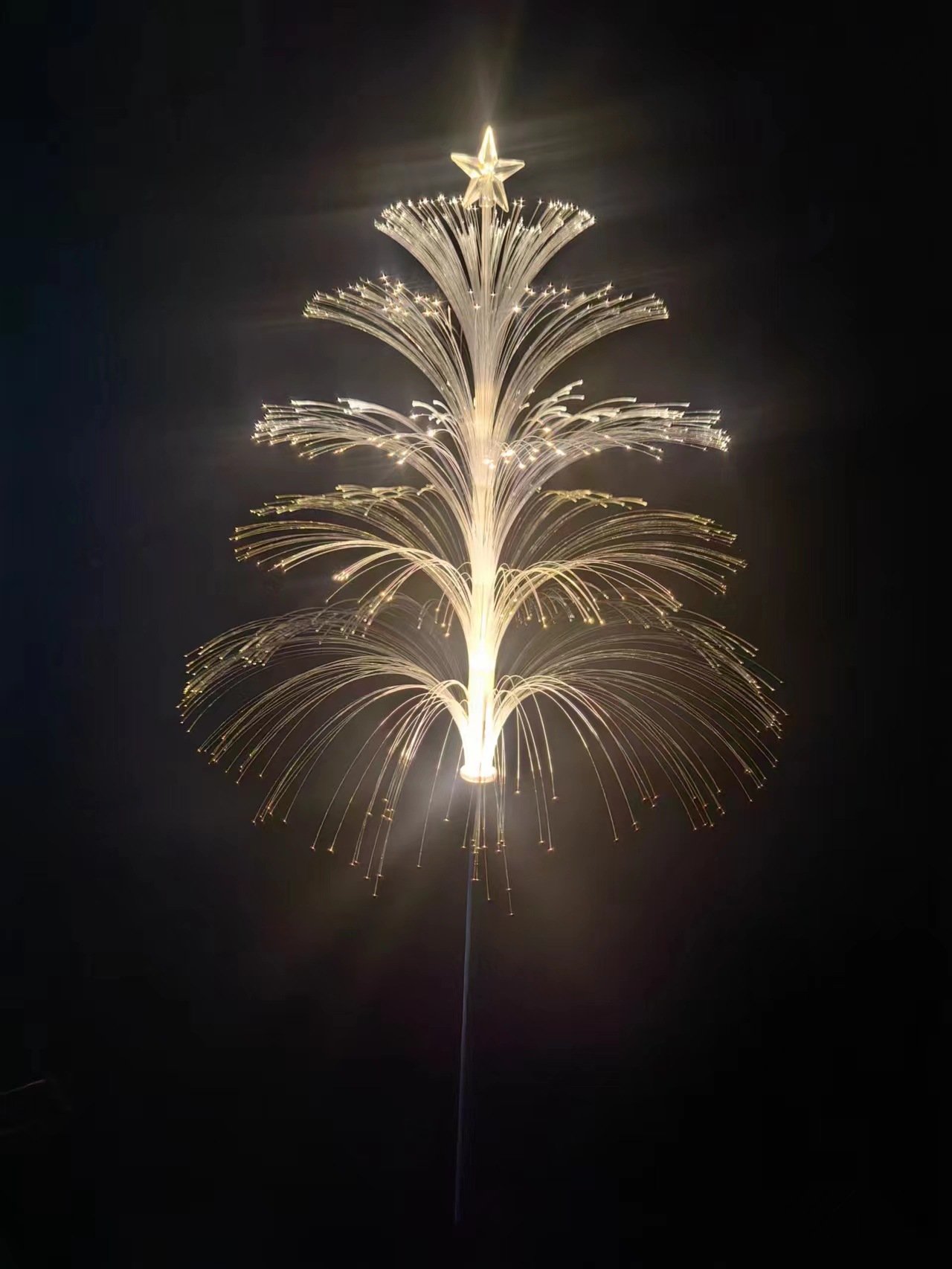 Seven Colors Gradient Solar Christmas Tree Lights